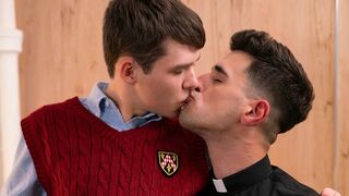 Altar Stud Dakota Lovell Gets Spanked And Fucked With Phat Faux Manmeat In The Bishop's Office - YesFather