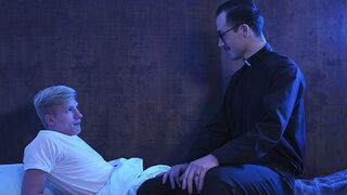 Supah-Nice Blondie Boy Jace Madden Submits His Virgin Brown-eye To Crank Priest At Midnight - YesFather