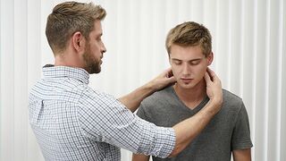 Rock hard Torn Physician Johnny Ford Takes Youthful Patient's Superb-Sized Dude Trunk During Therapy Session - Therapy Beef Whistle