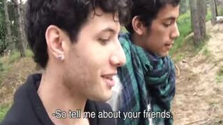 glamorous Latino dude gets His rectum Creampied By A Suspended dude