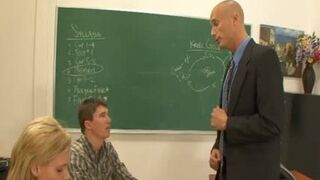 pretty homos tearing up In Classroom