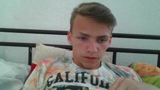 Very jiggly German lad, giant rock hard-on & So horny rump