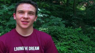 Frolic twunk?s solo onanism sesh outside