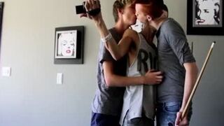 ultra-cute twunks trio-some ravage Each Other moist On The Table