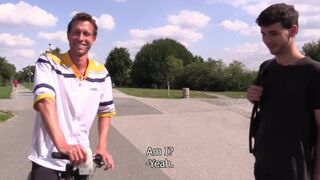 ultra-cute-looking Czech boys got their crevasses wedged