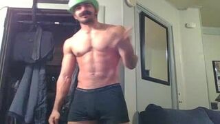 fleshy str8 Teddy Disguised As Luigi Demonstrates Off And Plays With A Fleshlight