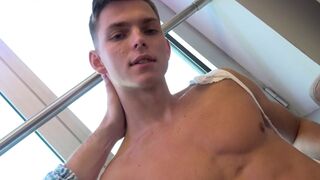 EastBoys.com: Too adorable Tommy rubdown outdoors