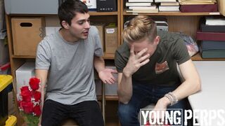 two Twink Men Britain Wesbury & Nathaniel Burts Take Ample Dark-Hued Stud Meat For Stealing - Youthfull Perps