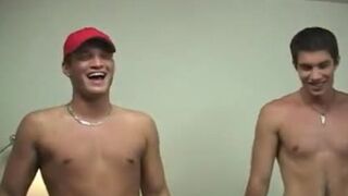 Gay-for-pay Gives oral job In Bathroom homosexual Hardcore Having Danny Roll Over