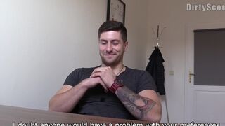 Sloppy Scout: Belgian Bombshell Takes on Gigantic Yankee Faux-cock