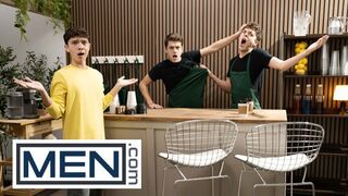 FELLOWS - Sam Ledger Wants A Coffee But Completes Up Taking Joey Mills's Trouser snake In His Jaws