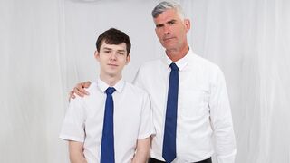 Thick Wood Priest Pokes Teenie Sinner Sans a condom In His Office After Confession - Missionaryboys