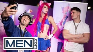 BOYS - Axelle Rose Gets His Bony Bum Pulverized By Otter Malik Delgaty And Gets His Jizm All Over Him