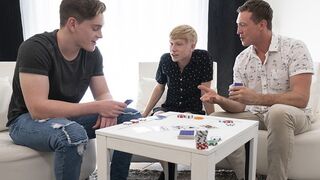 Little Man Caleb Anthony Gives Up His Cock-squeezing Crevasse To Hefty Step Bro And Nasty Step Father - FamilyDick