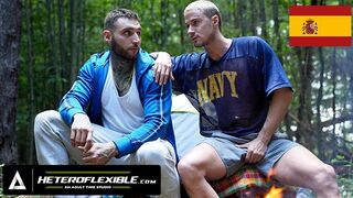 HETEROFLEXIBLE - Nosey Str8 Cubs Skyy Knox & Tony D'Angelo Ravage In The Forest - SPANISH SUBTITLES