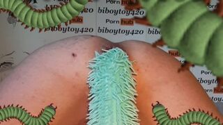 Buttfuck centipede crawling in and out,manga porn parody.(halloween joy)