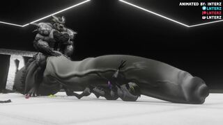 Lab Hyper Muscle Growth Cartoon