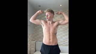 Warm Twunk Jerksoff After Football