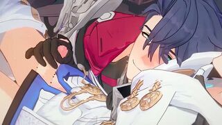 Gepard x Sampo - Honkai Starlet Ride R34 Orgy Toon