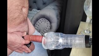 Spoken Father Tears up his Fleshlight with his Meaty Stiff Spunk-pump