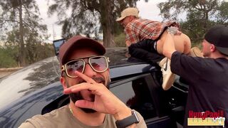 Public Homo Cruising Cholo Poked Sans a condom Caught! Suspended Papi