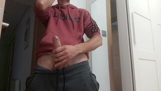 I Complete the Prosperous Hand-job of this Phat Rock hard Trouser snake that Stretches the Man-cream in Jets Everywhere