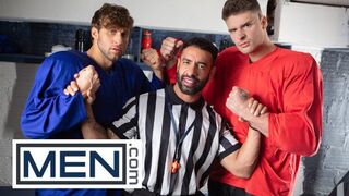 GUYS - Malik Delgaty And Dom King Lodge Their Differences By Dual Poking Referee Mateo Zagal