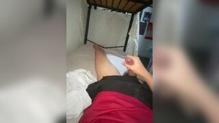 Daddy Gay: Uncut Asian young Bunkbed Jerk Off