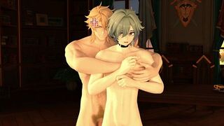 Varka x Lohen - Genshin Influence Yaoi R34 Toon