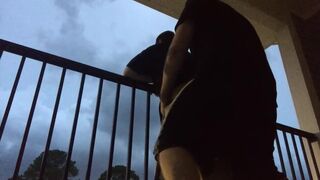 Poke and Blow on the Back Porch During Stormy Weather