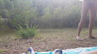 Cruising Lake Fun, public ,caught , nude , outdoor , meaty dinky